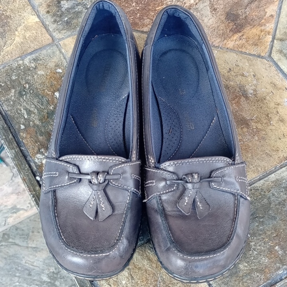 Clarks Dark Brown Loafers for Women
